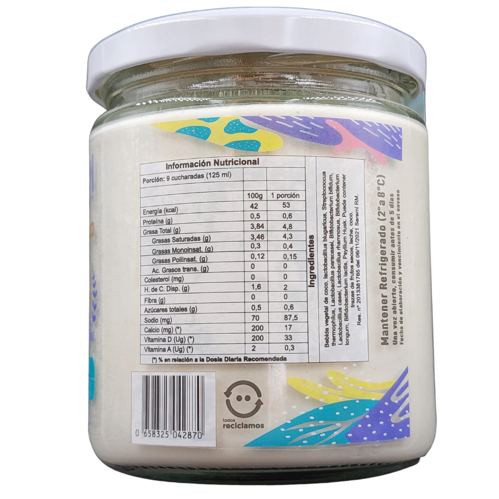 Yogurt Griego de Coco 450Grs.