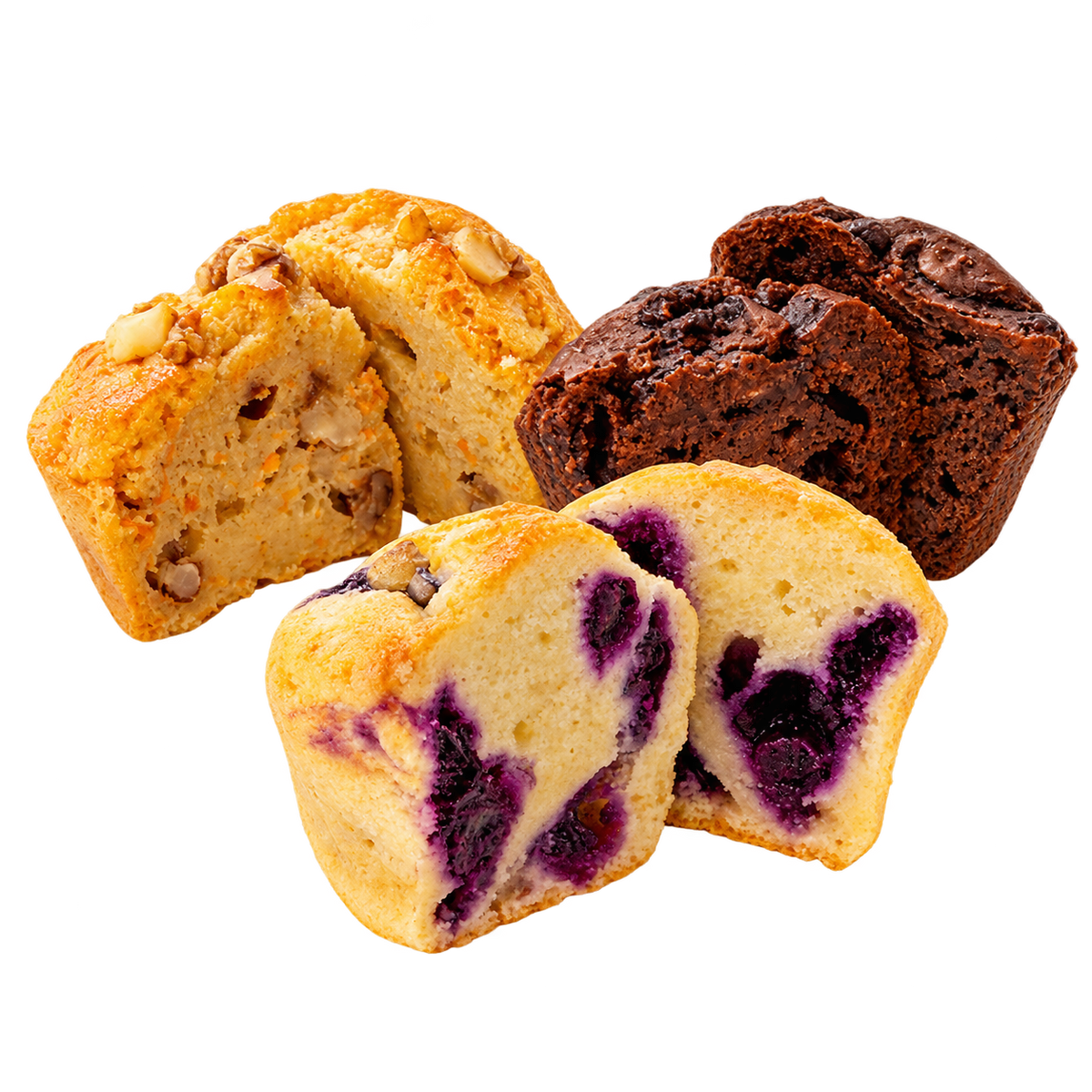 Muffin Doble Chocolate Chips — imagen sin fondo