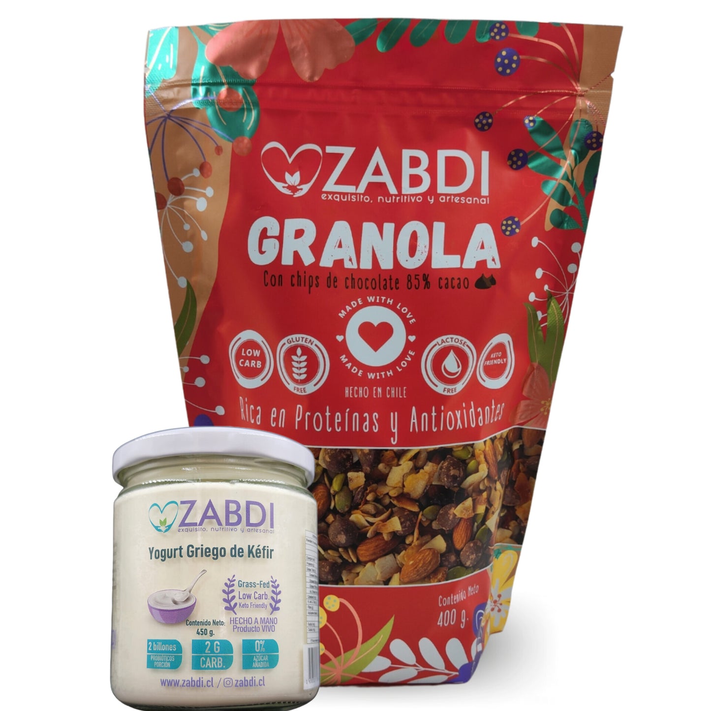 Pack Granola 400grs y Kéfir 460grs